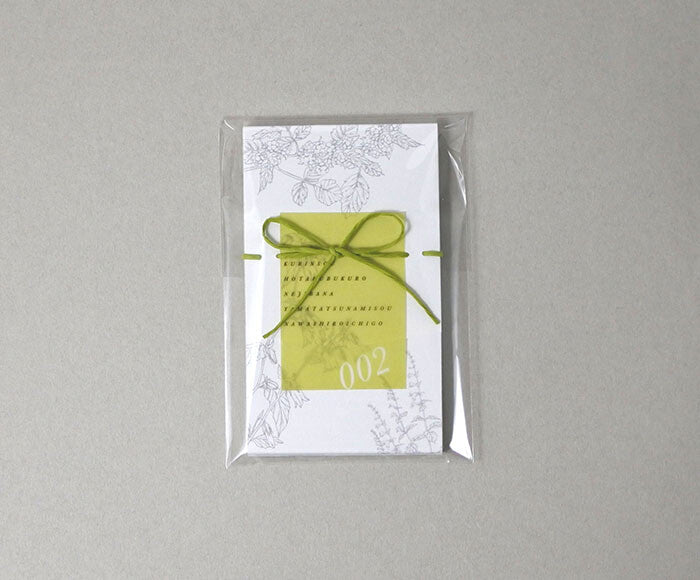 Mocolier簡約風留言卡—初夏野花 (10張)