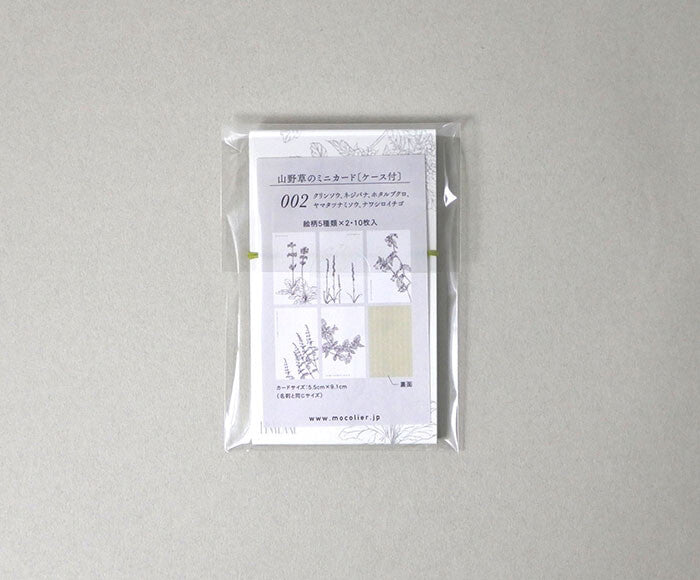 Mocolier簡約風留言卡—初夏野花 (10張)