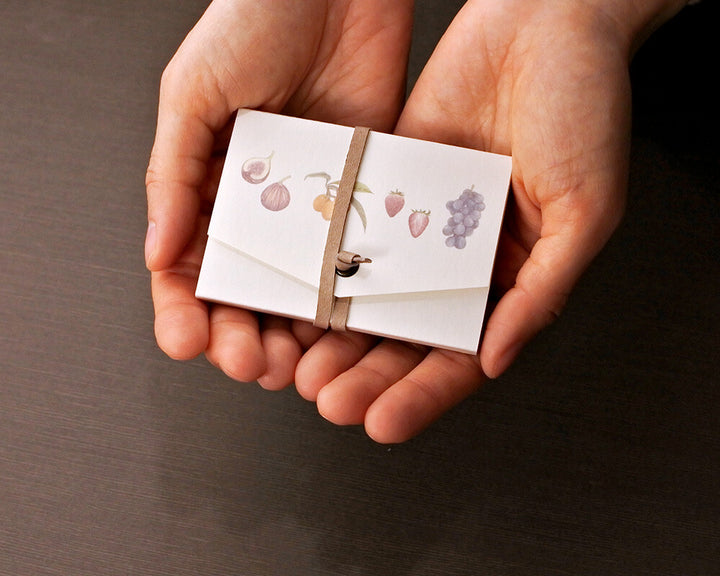 Mocolier圖鑑風留言卡—水果 (大,共12張)