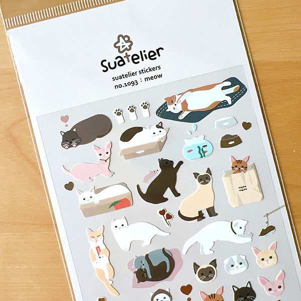 Suatelier貼紙—Meow