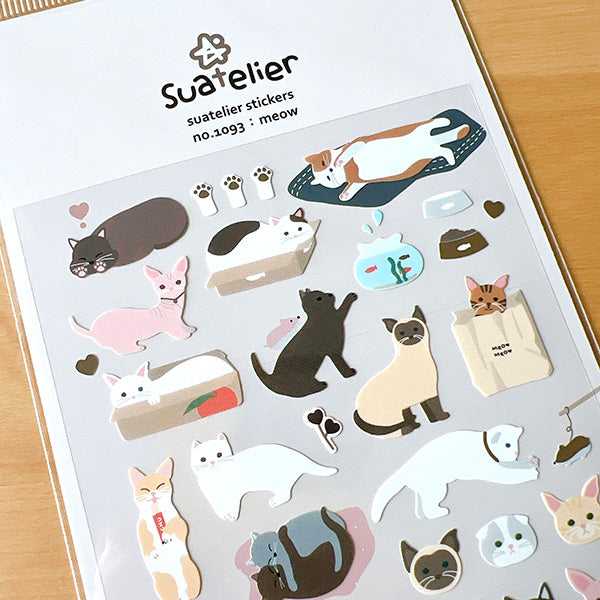 Suatelier貼紙—Meow