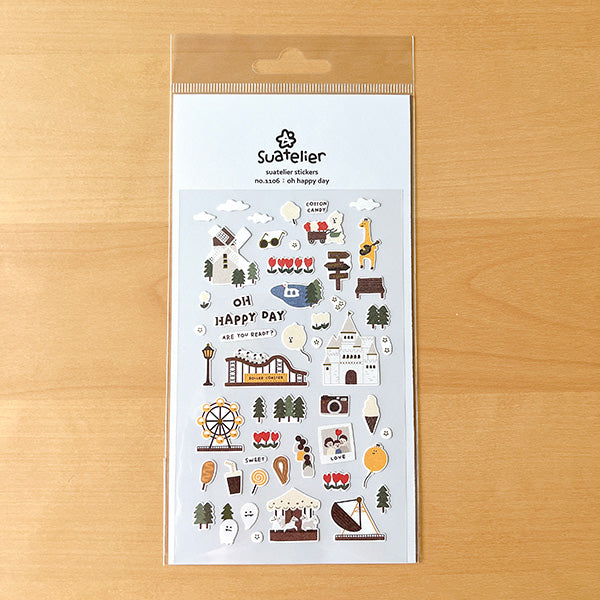 Suatelier貼紙—Oh Happy Day