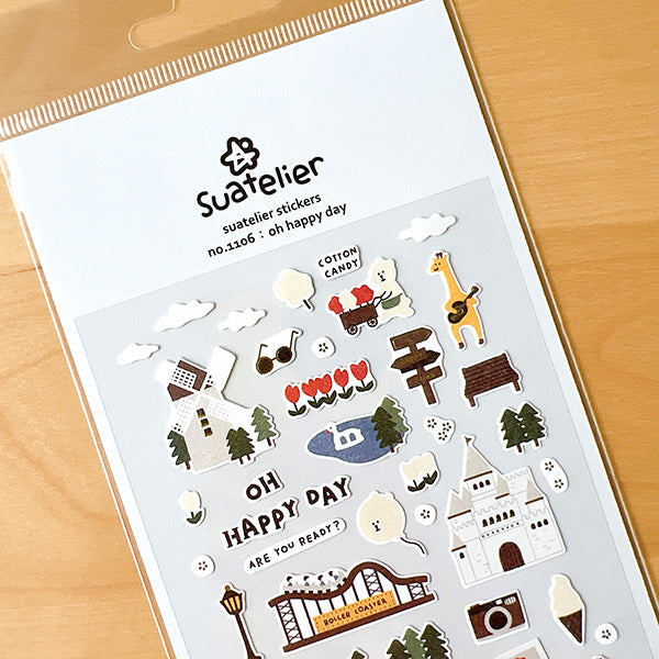 Suatelier貼紙—Oh Happy Day