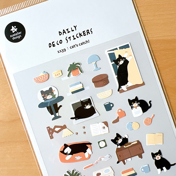 Suatelier貼紙—Cat's Catch