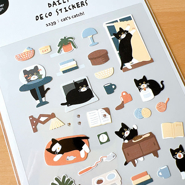 Suatelier貼紙—Cat's Catch