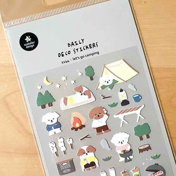 Suatelier貼紙—Let's Go Camping