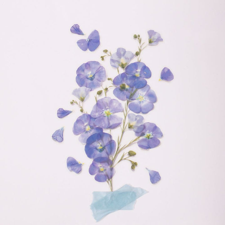 Appree仿真押花貼紙—亞麻花