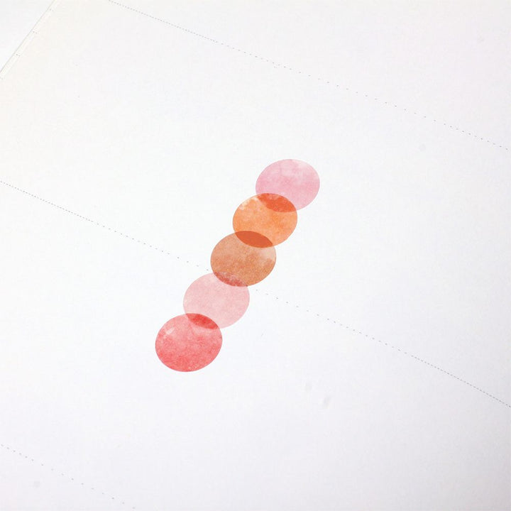 半透明圓點貼紙—Dawn Sea (一包六張)