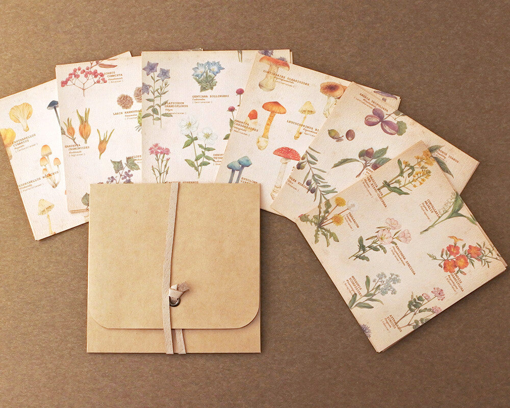Mocolier便條紙套裝—野花 | 果實 | 蘑菇 (24枚)
