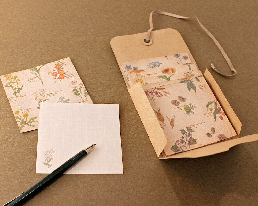 Mocolier便條紙套裝—野花 | 果實 | 蘑菇 (24枚)