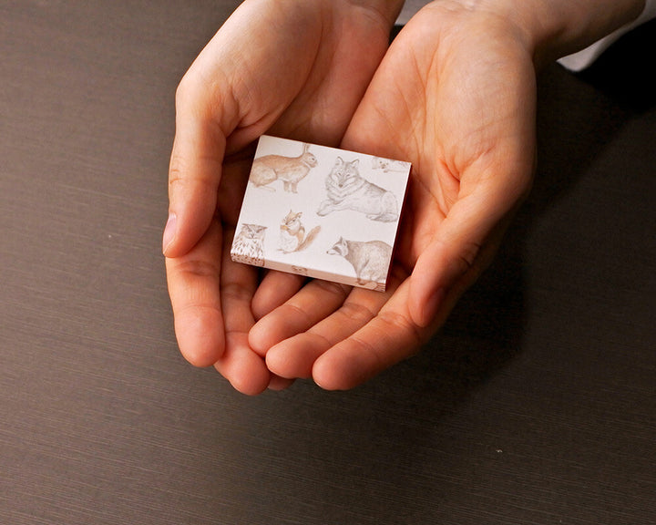 Mocolier圖鑑風留言卡—森林動物 (小,共20張)