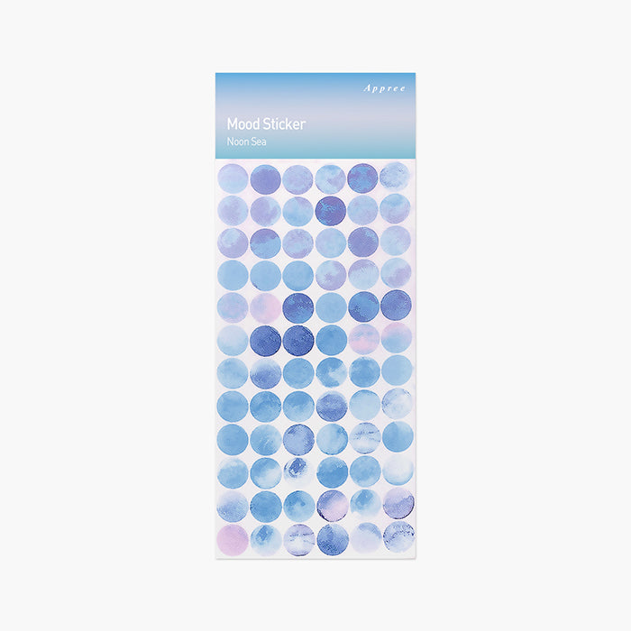 半透明圓點貼紙—Noon Sea v.2 (一包六張)