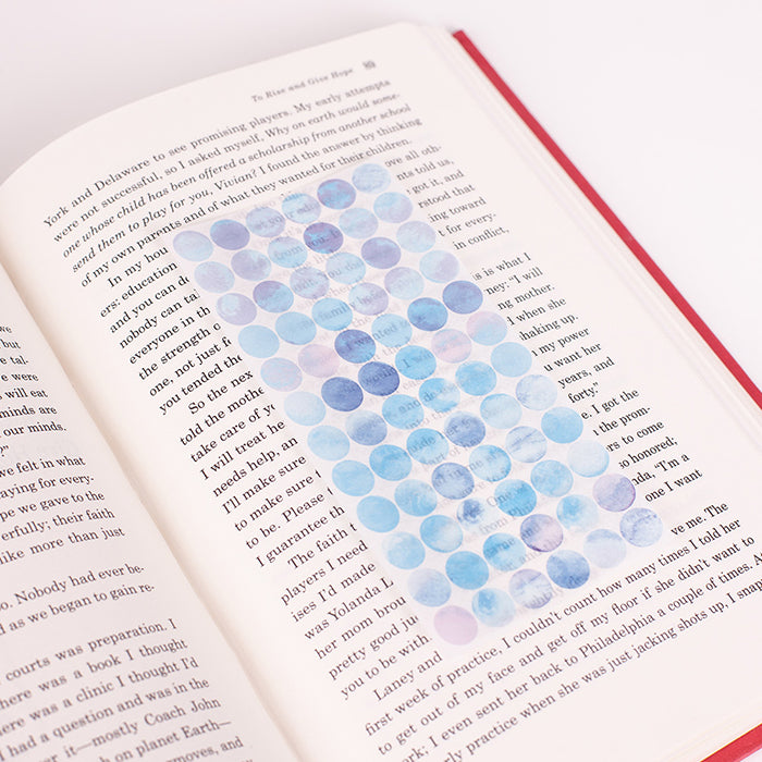 半透明圓點貼紙—Noon Sea v.2 (一包六張)