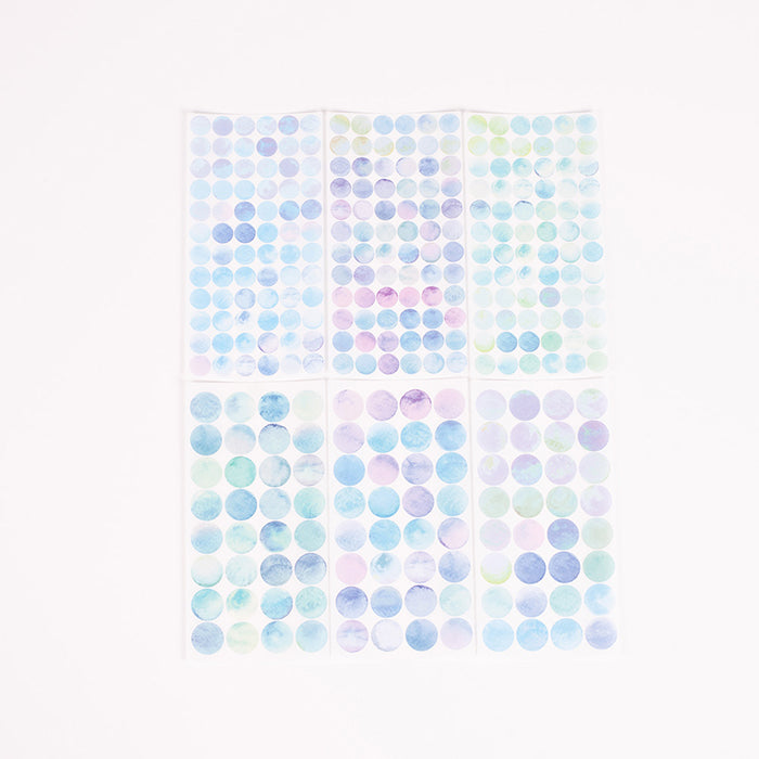 半透明圓點貼紙—Noon Sea v.2 (一包六張)
