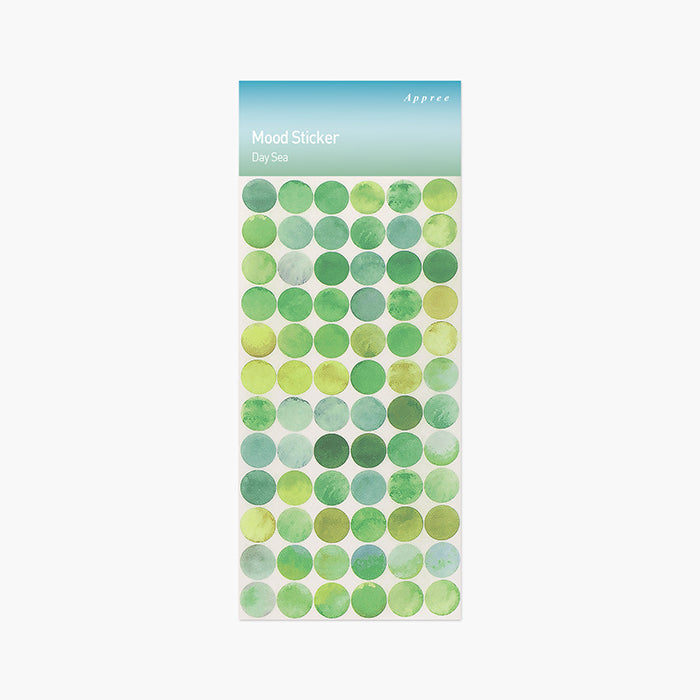 半透明圓點貼紙—Day Sea v.2 (一包六張)