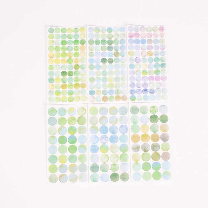 半透明圓點貼紙—Day Sea v.2 (一包六張)