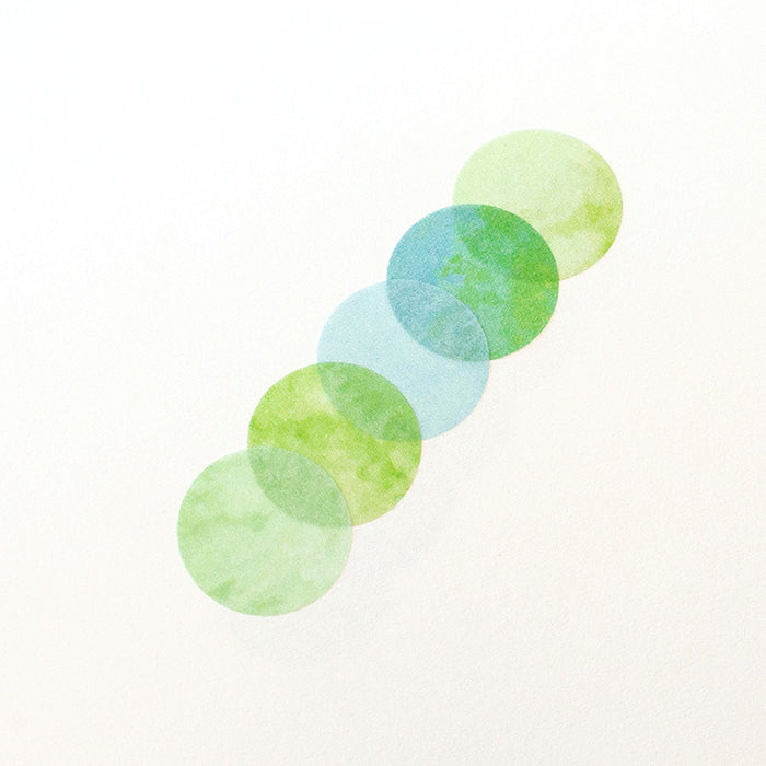 半透明圓點貼紙—Day Sea v.2 (一包六張)