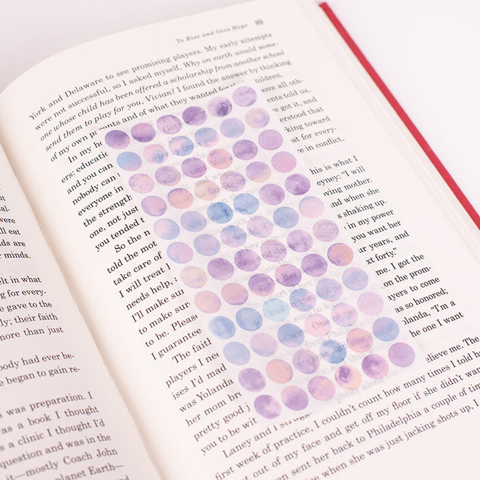 半透明圓點貼紙—Sunset Sea v.2 (一包六張)