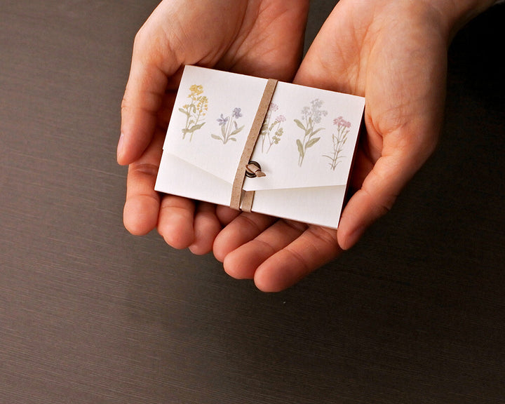 Mocolier圖鑑風留言卡—野花 (大,共12張)