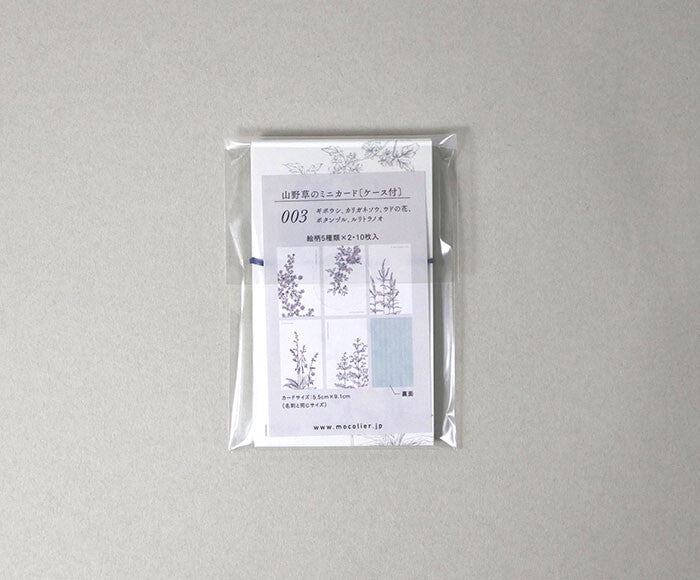 Mocolier簡約風留言卡—夏季野花 (10張)