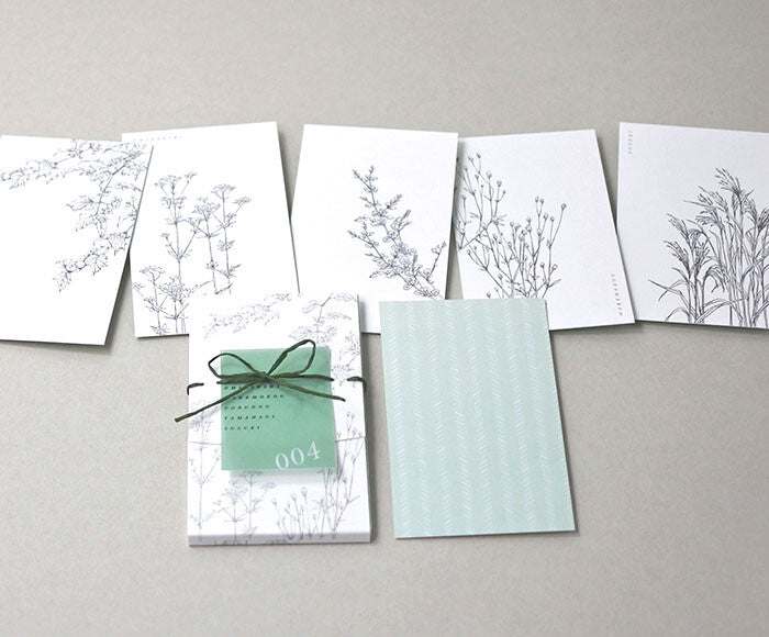 Mocolier簡約風留言卡—秋季野花 (10張)