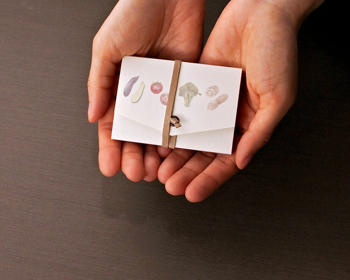 Mocolier圖鑑風留言卡—蔬菜 (大,共12張)