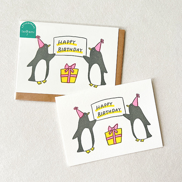 今野印刷—企鵝生日卡