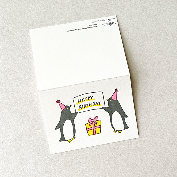 今野印刷—企鵝生日卡