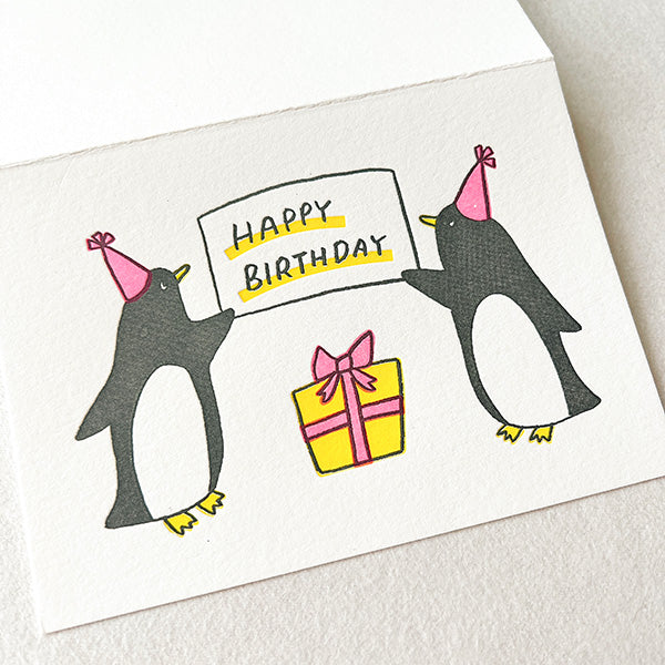 今野印刷—企鵝生日卡