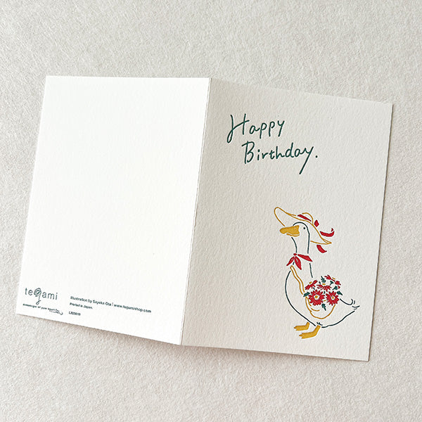 今野印刷—花束鴨子生日卡