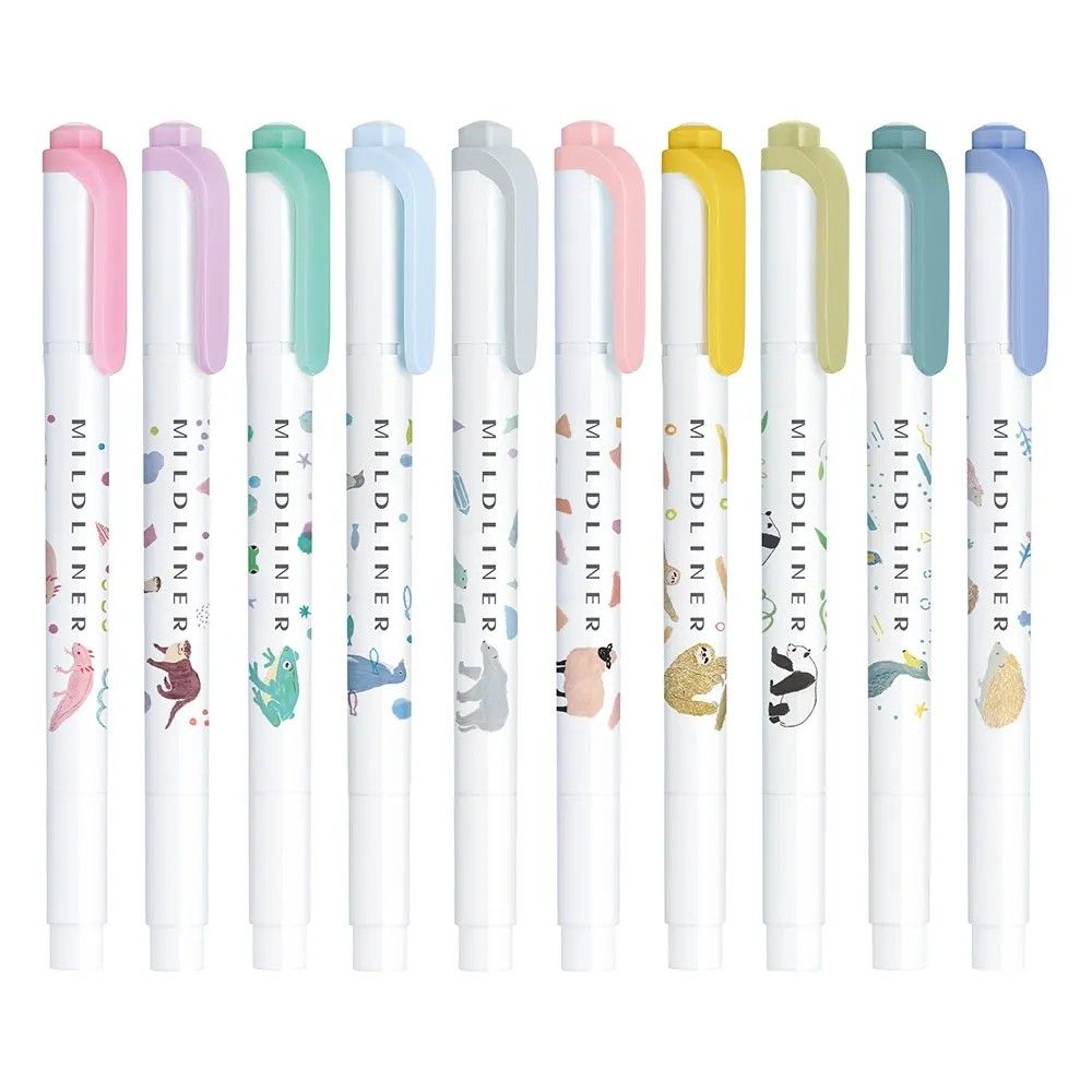 ZEBRA Mildliner x Green Flash雙頭螢光筆—限定動物系列 (共10款可選)