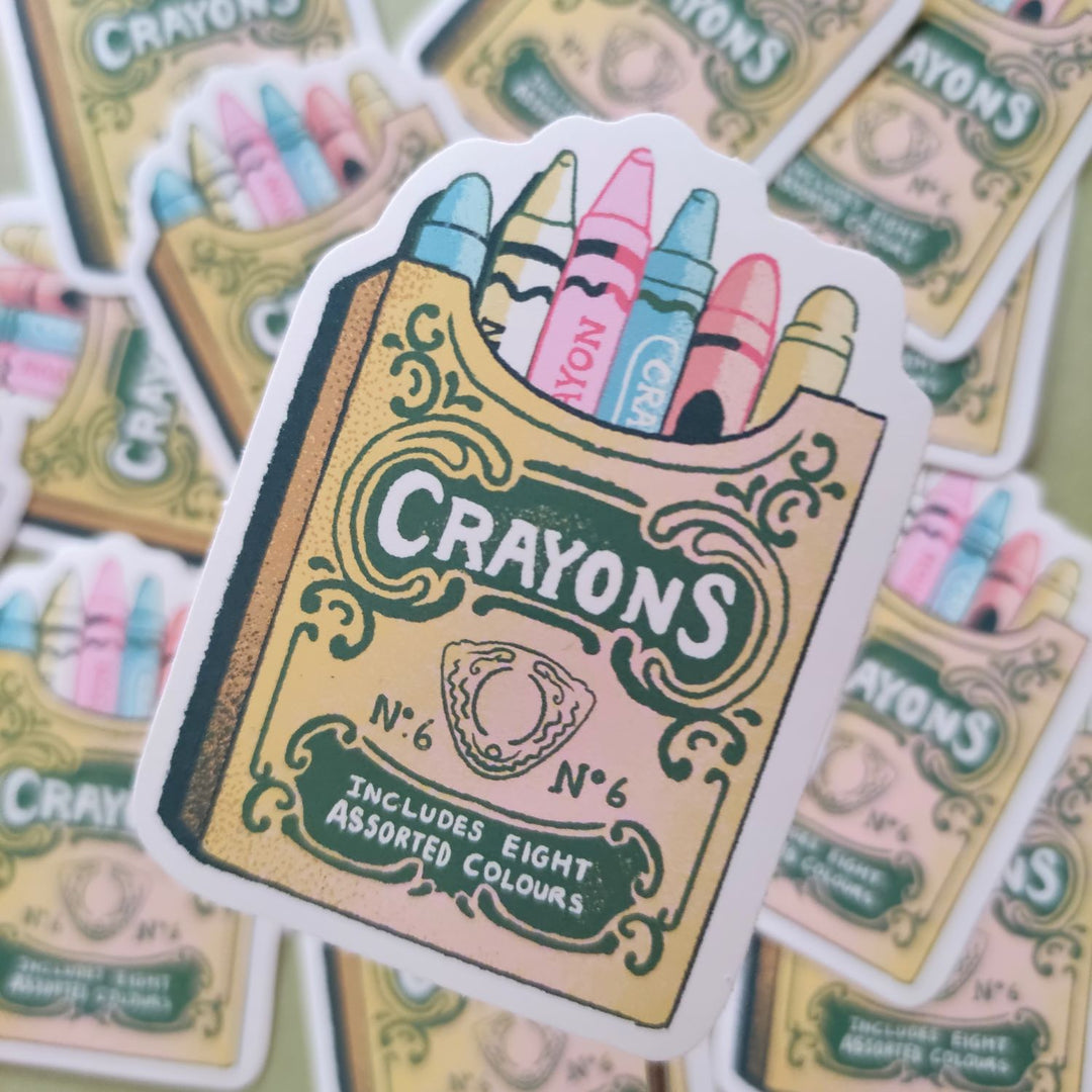 Eve Anderson Draws單張大貼紙—Crayons