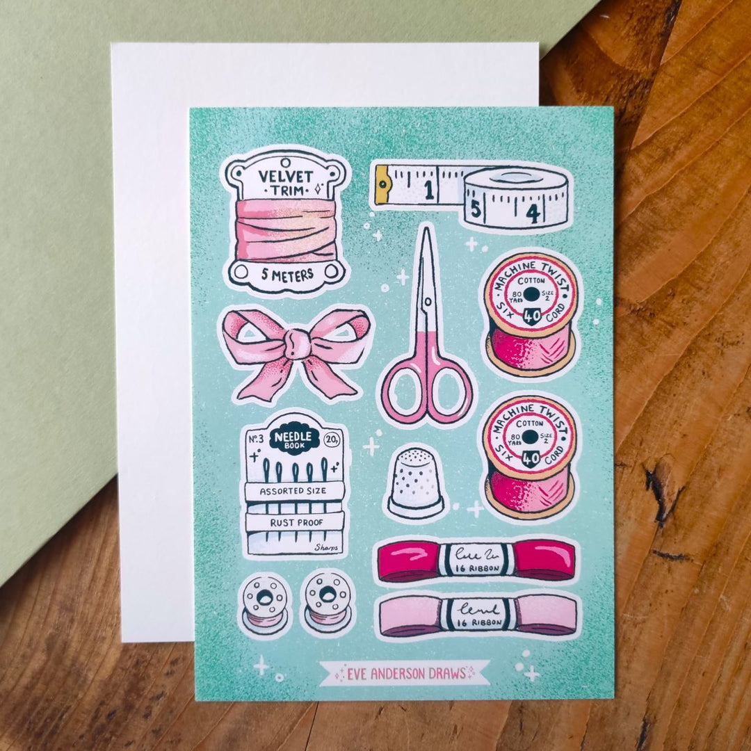 Eve Anderson Draws貼紙—Haberdashery