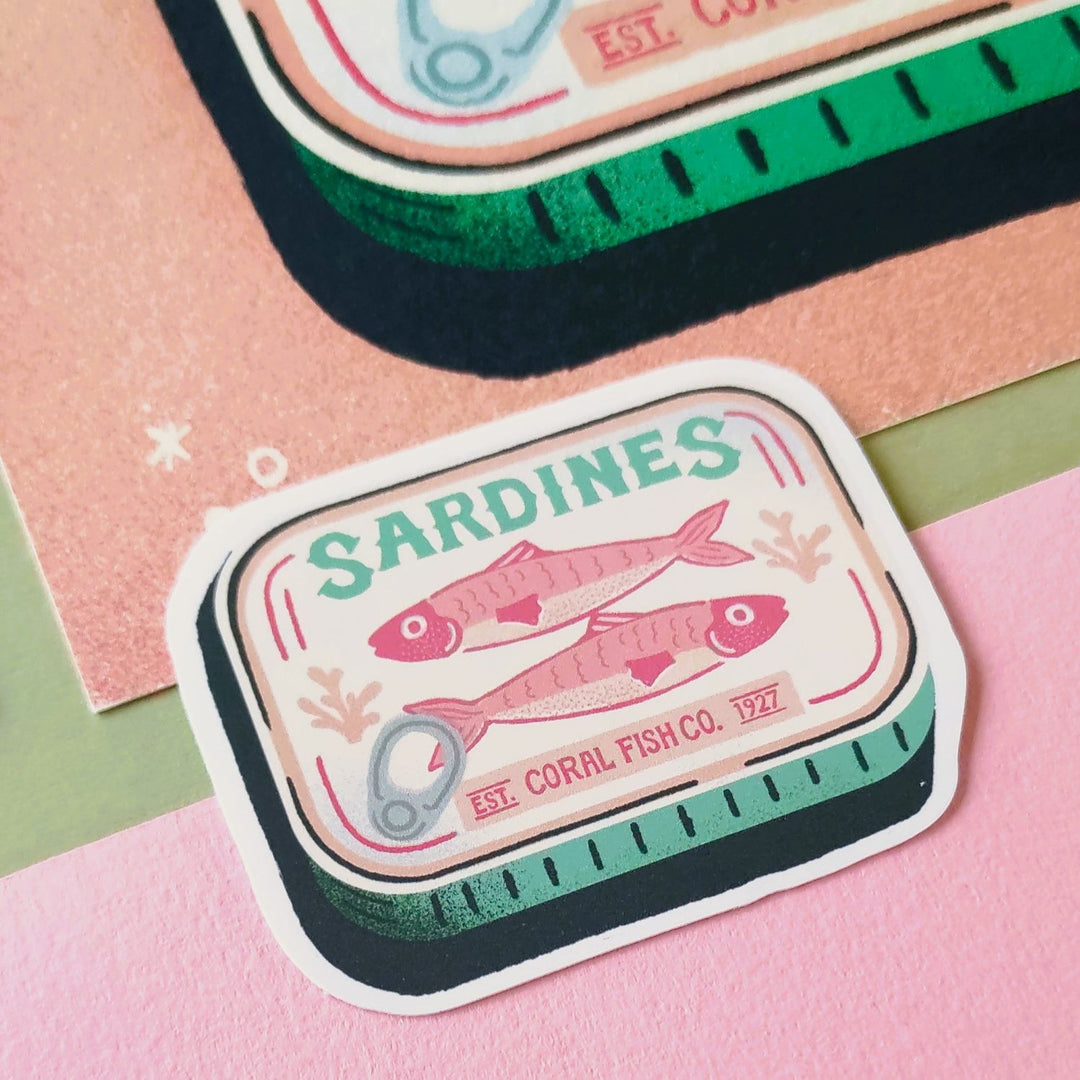 Eve Anderson Draws單張大貼紙—Sardines