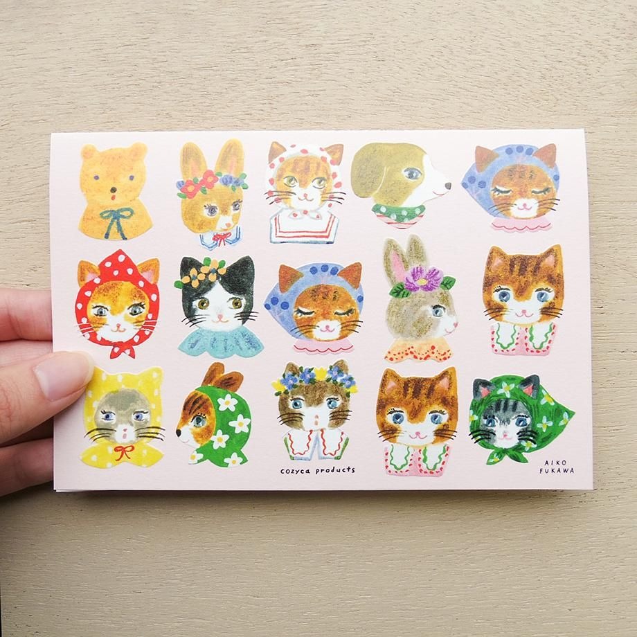 表現社 x Aiko Fukawa動物生日卡
