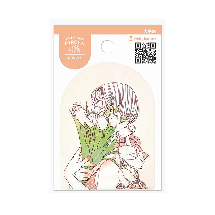 Frontier x 大島悠 貼紙—Tulip
