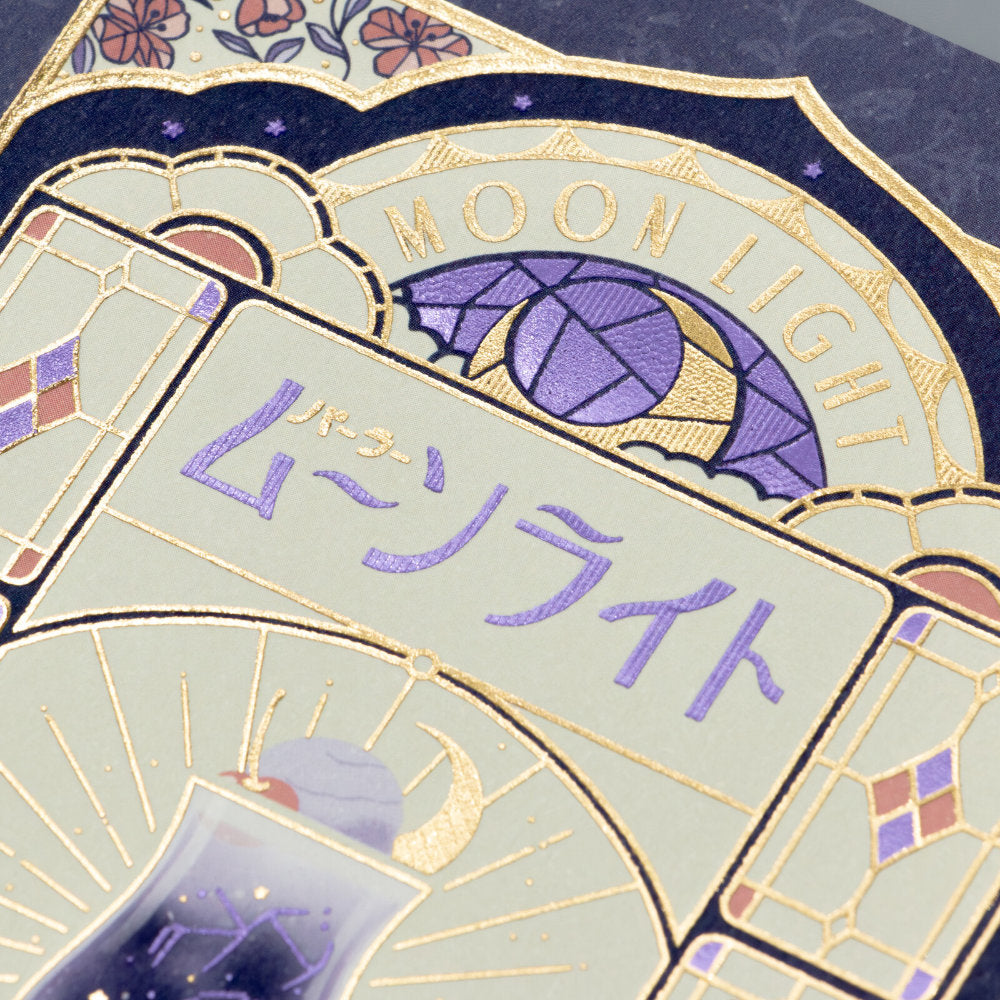 ROKKAKU x ob1toy箔押明信片－月光