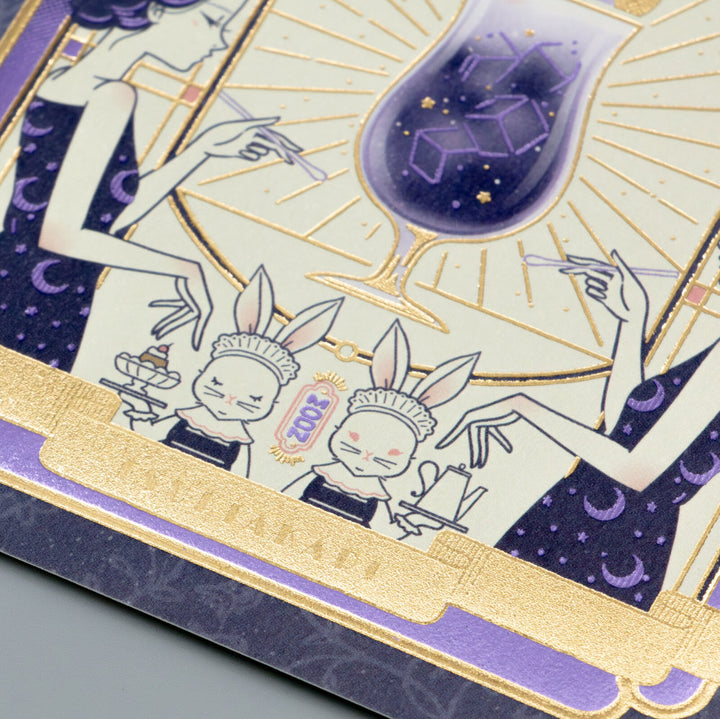 ROKKAKU x ob1toy箔押明信片－月光