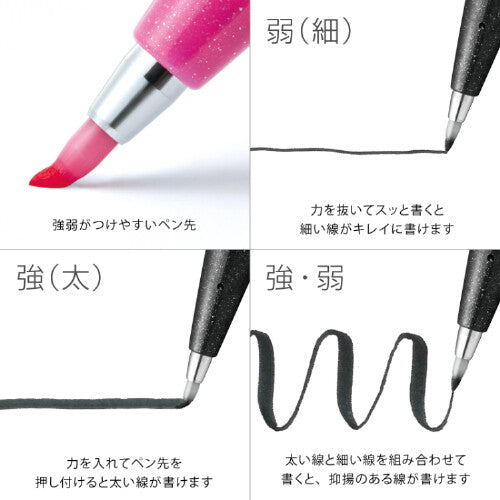 Pentel Brush Sign Pen柔繪筆 (6色套裝D)