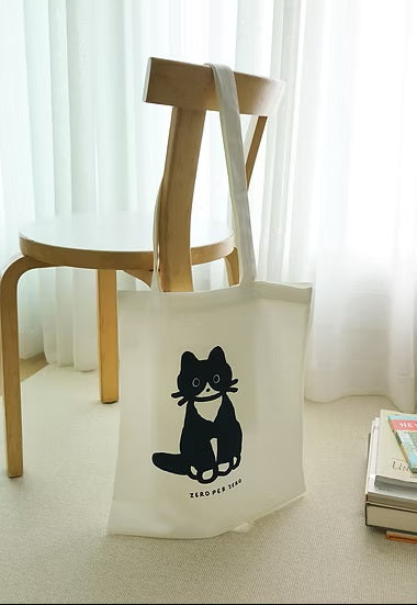 ZERO PER ZERO Tote Bag—賓士貓