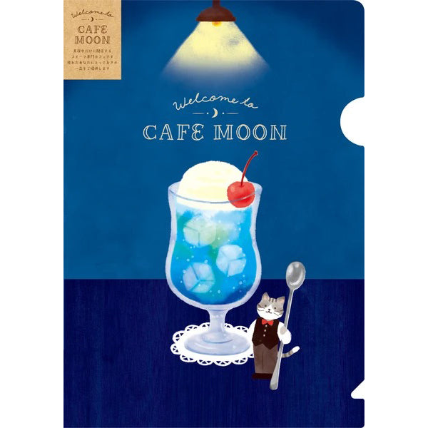 古川紙工Cafe Moon A5文件夾—貓咪 x 忌廉梳打