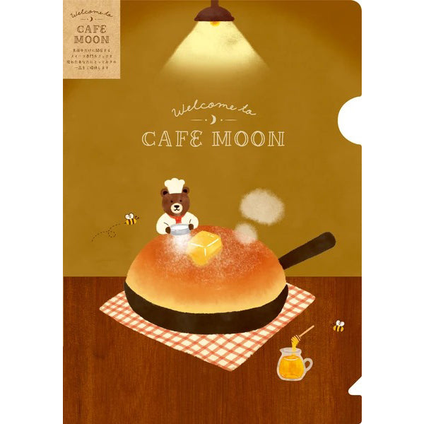 古川紙工Cafe Moon A5文件夾—小熊 x Pancake