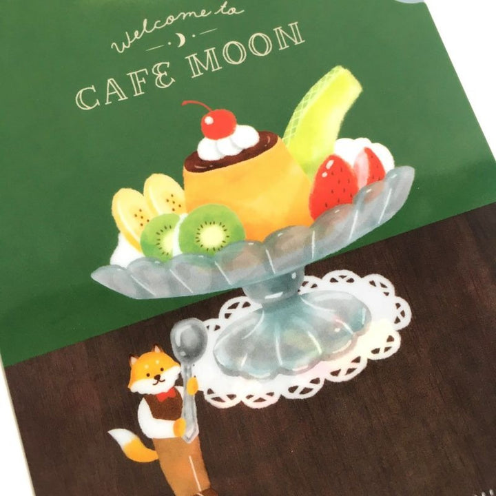 古川紙工Cafe Moon A5文件夾—狐狸 x布丁