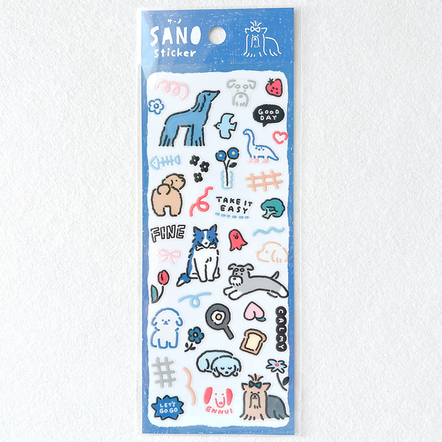 Mind Wave SANO透明貼紙—狗狗