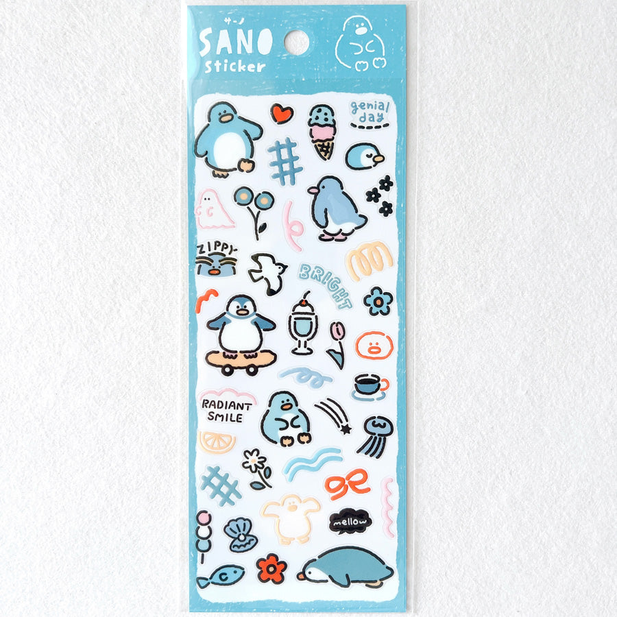 Mind Wave SANO透明貼紙—企鵝