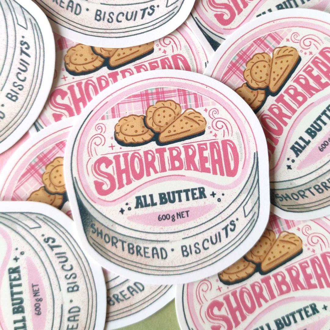 Eve Anderson Draws單張大貼紙—Shortbread Tin